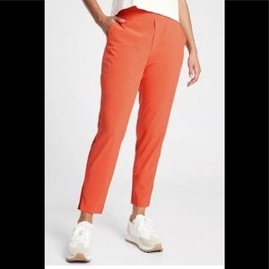 NWT Athleta Brooklyn Ankle Pants, Orange Haze, 8P
